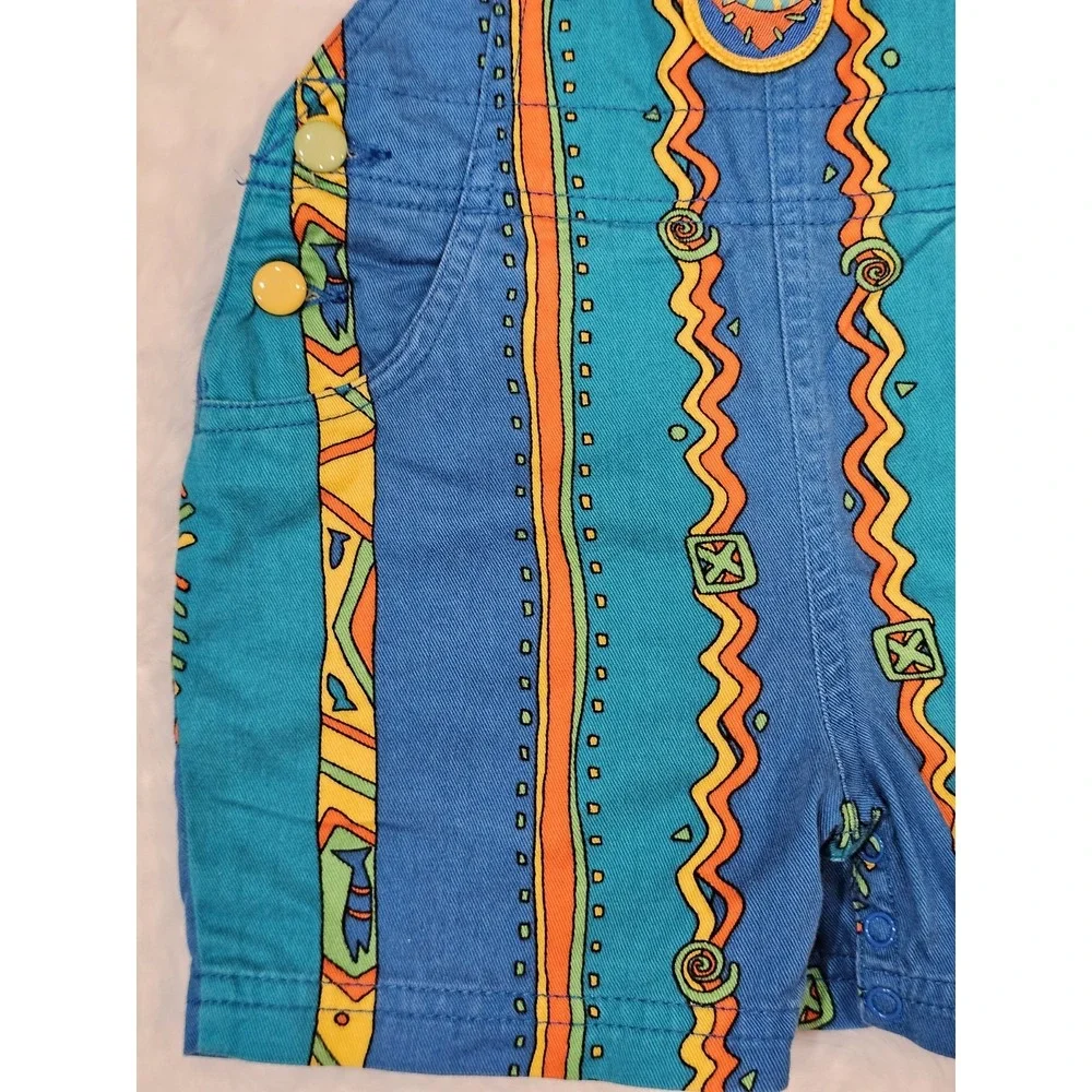 Rainbow Tag Gymboree Infant Size Fish Geometric Overalls